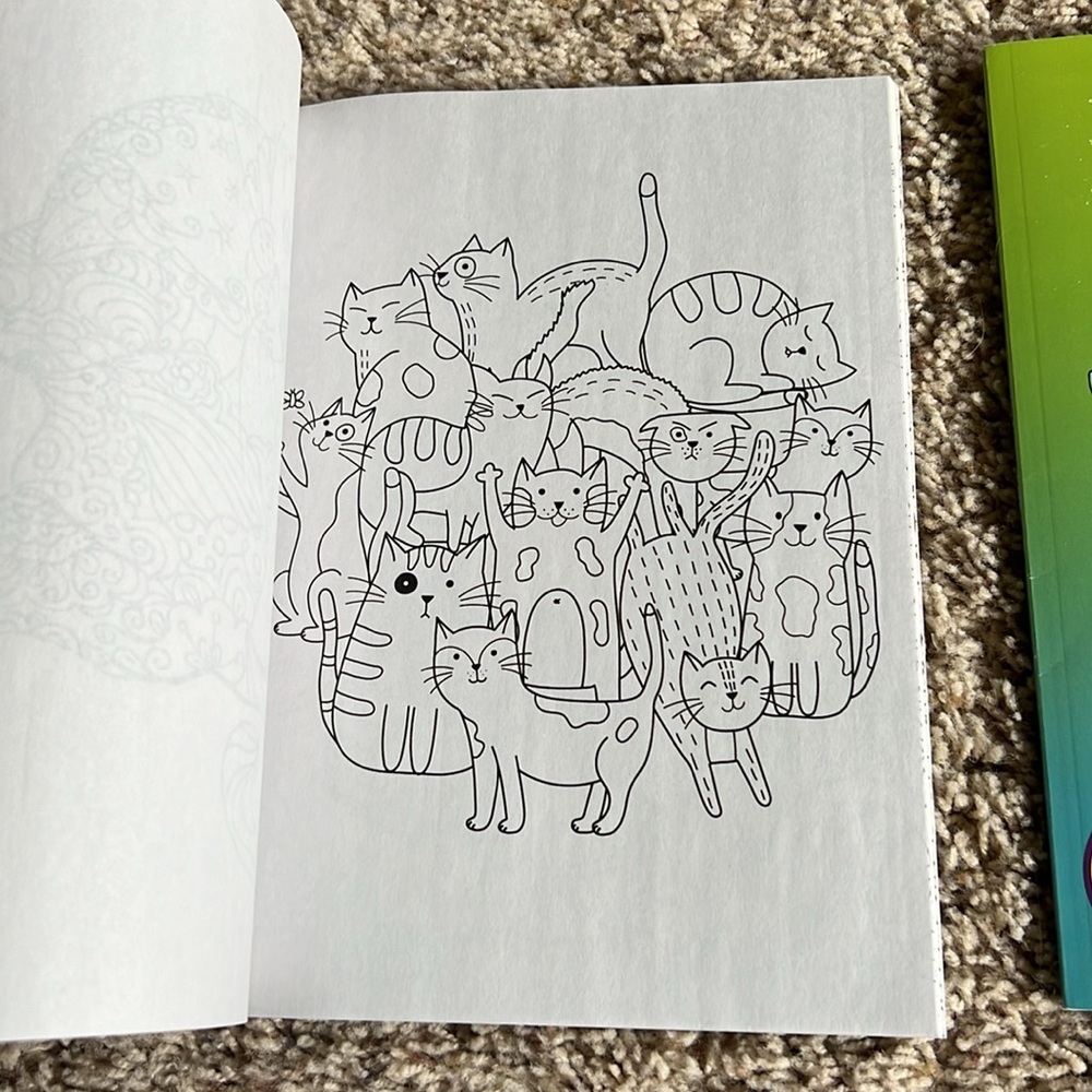 BNWT 2-pack “Coloring Cats” Vol. 16 Adult/Kid Coloring Books!! - Picture 5 of 5